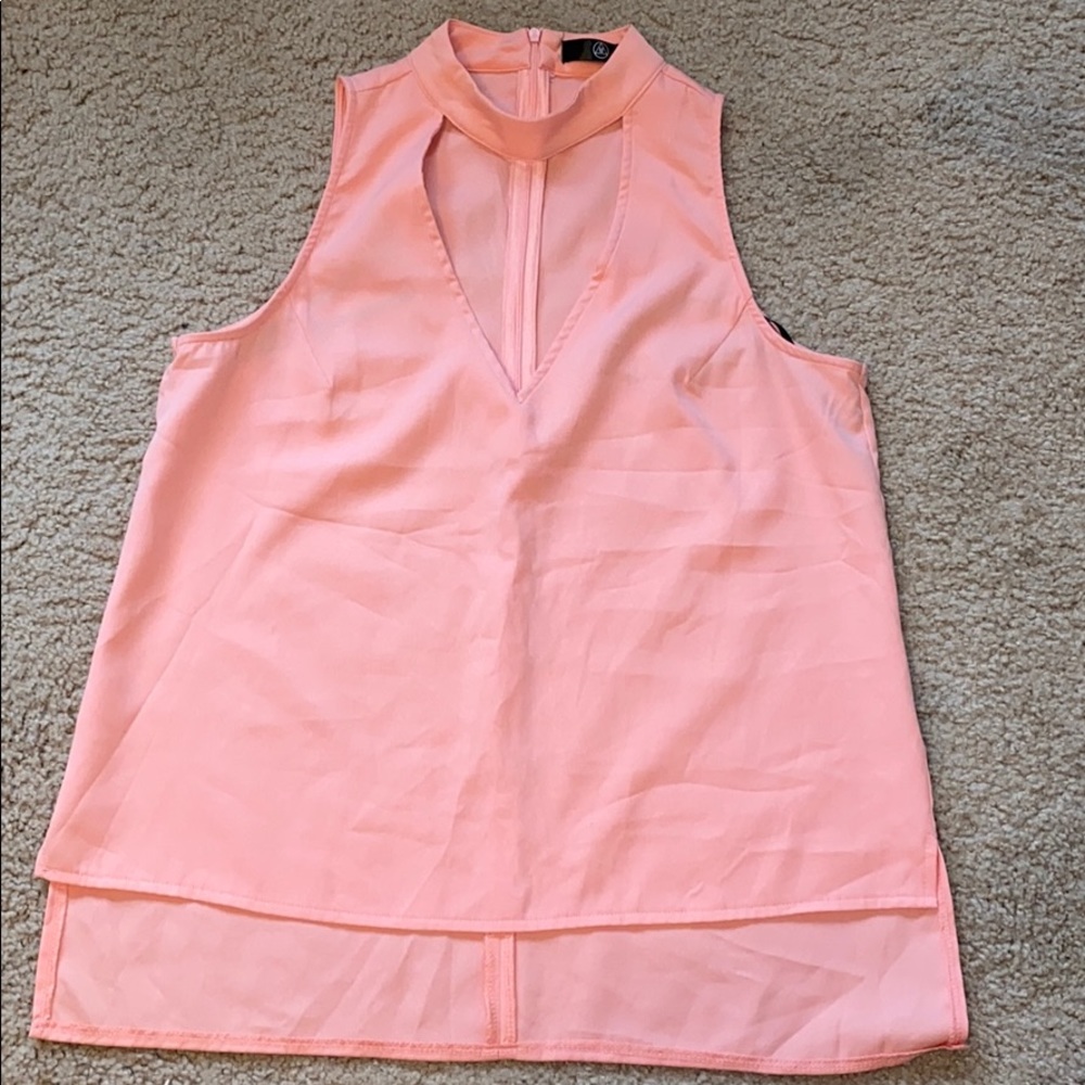 Coral/peach flowy top